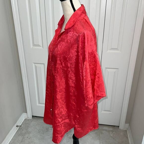 Victoria's Secret Gold Label Vintage Red Night Shirt - M/L - Picture 4 of 8